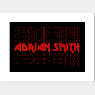 IRON TEXT || ADRIAN SMITH Posters and Art